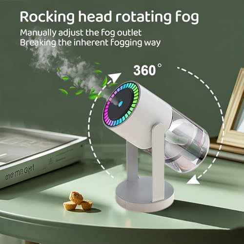 Nixtrve 550ml Ultrasonic Cool Mist USB Humidifier with Night Light - Quiet & Auto Shut-Off - Bedroom, Home, Office