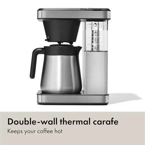 OXO Brew Coffee Maker 8-Cup - Single Serve & Carafe, Stainless Steel