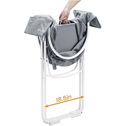 Furesh Little Dipper Dog Bath Tub, Elevated & Portable for Small-Medium Pets, Indoor/Outdoor Grooming Station
