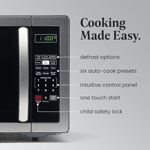 Farberware 1.1 Cu. Ft. Stainless Steel Microwave Oven - Countertop Power & Efficiency