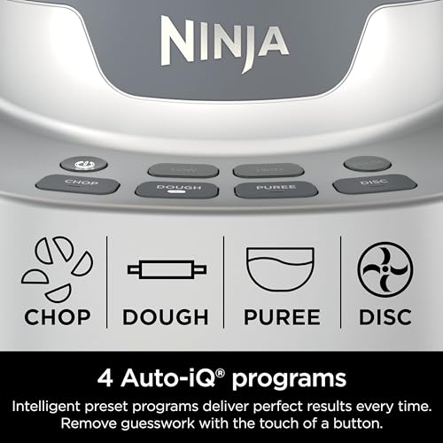 Ninja Professional XL Food Processor, 1200W, 4-in-1, Chopping, Slicing, Purees, Dough, 12-Cup Bowl