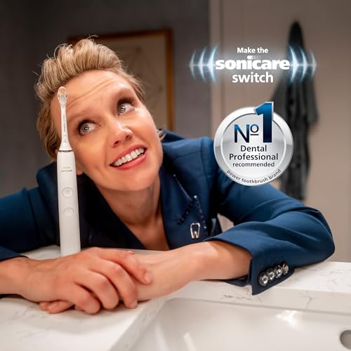 Philips Sonicare Electric Toothbrush: Pressure Sensor, 2 Intensity Settings, SmarTimer, QuadPacer - 14-Day Battery Life - White