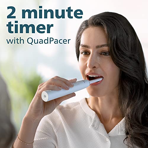 Philips Sonicare Electric Toothbrush: Pressure Sensor, 2 Intensity Settings, SmarTimer, QuadPacer - 14-Day Battery Life - White