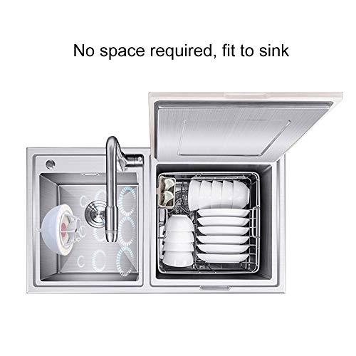 Portable Mini Ultrasonic Dishwasher: Rechargeable Lazy Washer, USB Power Cleaner for Kitchen