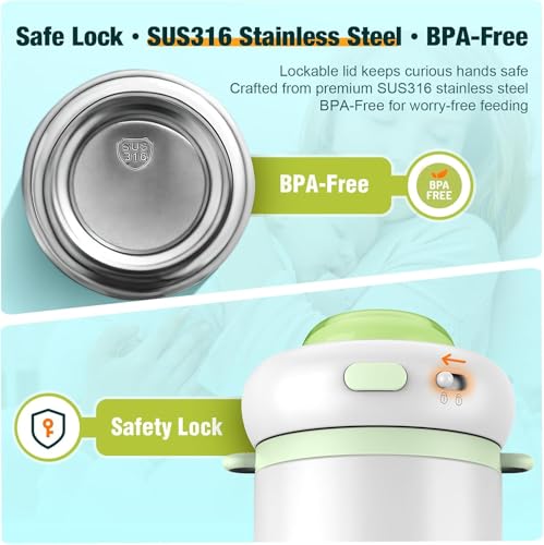 Yousmart Baby Bottle Warmer, Fast Heating, Precise Temp Control, Leak-Proof, USB Charging, Travel-Friendly