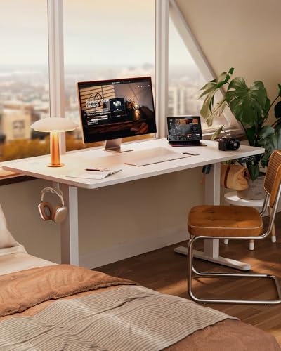 ErGear Electric Standing Desk 47x24 inch, Sit Stand Desk with Memory Smart Panel, Splice Board - Home Office Essential