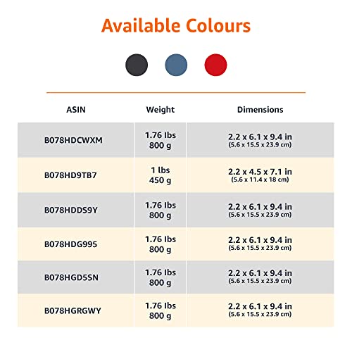 Amazon Basics Book Safe Key Lock Medium Blue 8 inch - Hidden Home Security Box