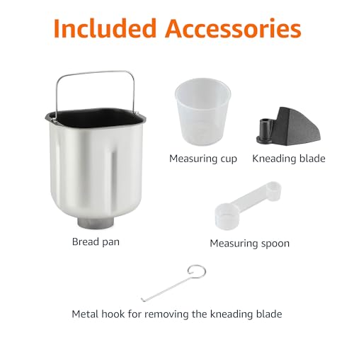 Amazon Basics 2 Pound Bread Maker: 14 Settings, LCD Display