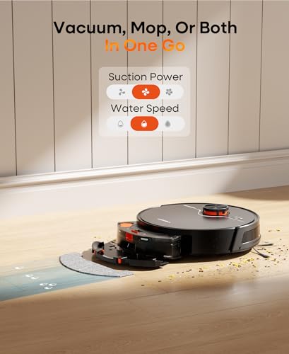 Uninell Robot Vacuum Cleaner with Mop, 5000Pa Suction, Lidar Navigation