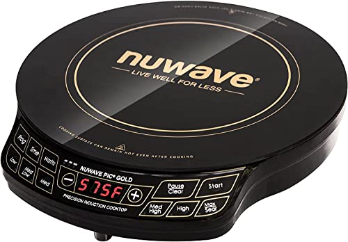 Nuwave Gold Induction Cooktop: Portable & Powerful 8" Coil, 3 Settings, 100-575°F