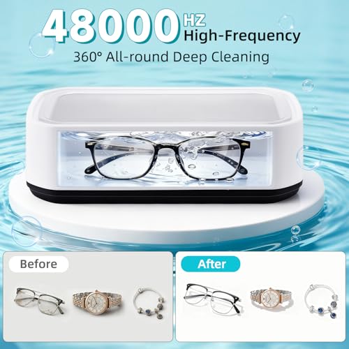 Sonic Jewelry Cleaner - 650ML Ultrasonic for Eyeglass, Watches