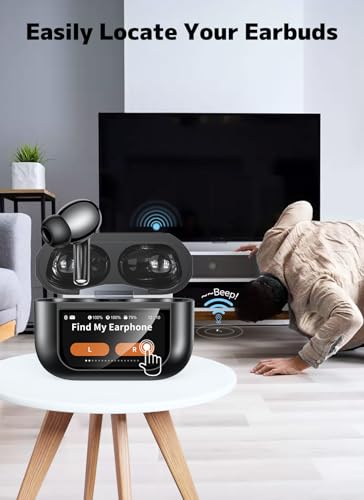 Brand Wireless Earbuds, ENC Noise Cancelling, 48H Playtime, Bass Stereo Sound, Bluetooth 5.4 for iPhone/Android