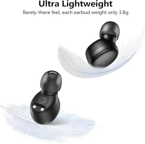Kurdene Wireless Earbuds: Bluetooth 5.3, Deep Bass, Lightweight Headphones - Clear Calls, Sports Workout