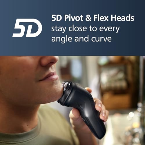 Philips Norelco Shaver 3900 - Wet/Dry Electric Shaver with Travel Pouch