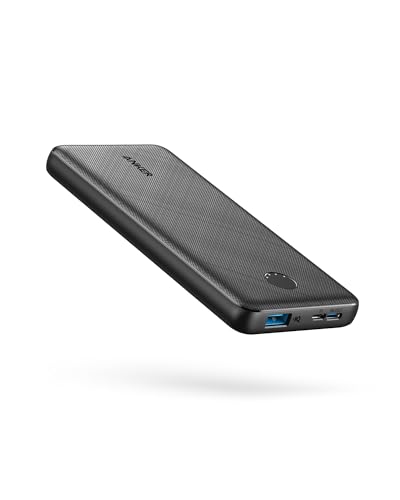 Anker Power Bank 10K: Compact 10,000mAh Battery Pack with PowerIQ for iPhone, iPad - Fast Charging - USB-C Input/Output