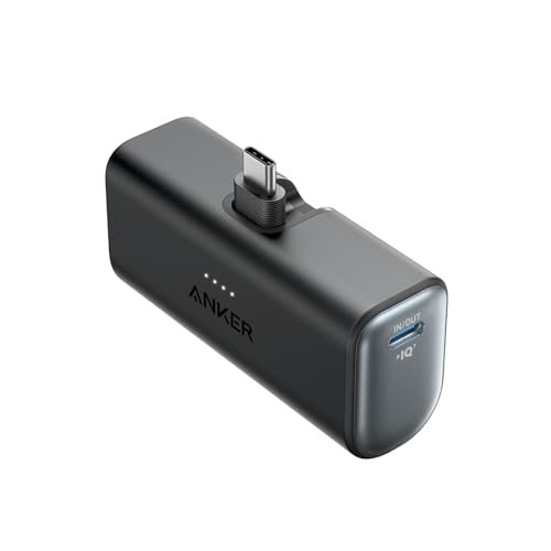 Anker Nano Power Bank: Mini Portable Charger, USB-C, 5,000mAh, 22.5W - iPhone, Samsung, Note20, Huawei, iPad, AirPods