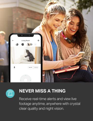 Kasa Pan-Tilt Security Camera: 1080p HD, Night Vision, Motion Detection, Baby & Pet Monitor, Cloud & SD Storage, Alexa & Google Home.