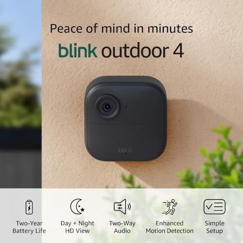 Blink Outdoor Camera: Wireless Smart Security, 1080p HD, 2-Way Talk, Night Vision, 3-Camera System