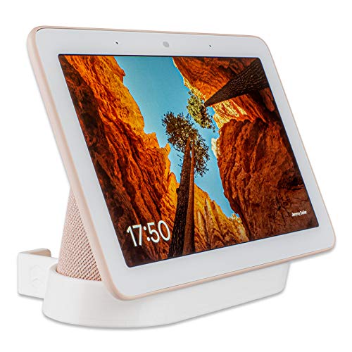 P3D-Lab Wall Mount for Google Nest Hub 1st Gen, White - Securely Position Your Nest Hub - 3 Yr Warranty - UK Made