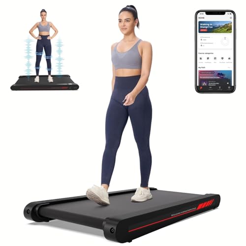 Sperax 3-in-1 Under Desk Treadmill Pad with APP, Low Noise Vibration, Remote Control - Portable Treadmill for Home Office