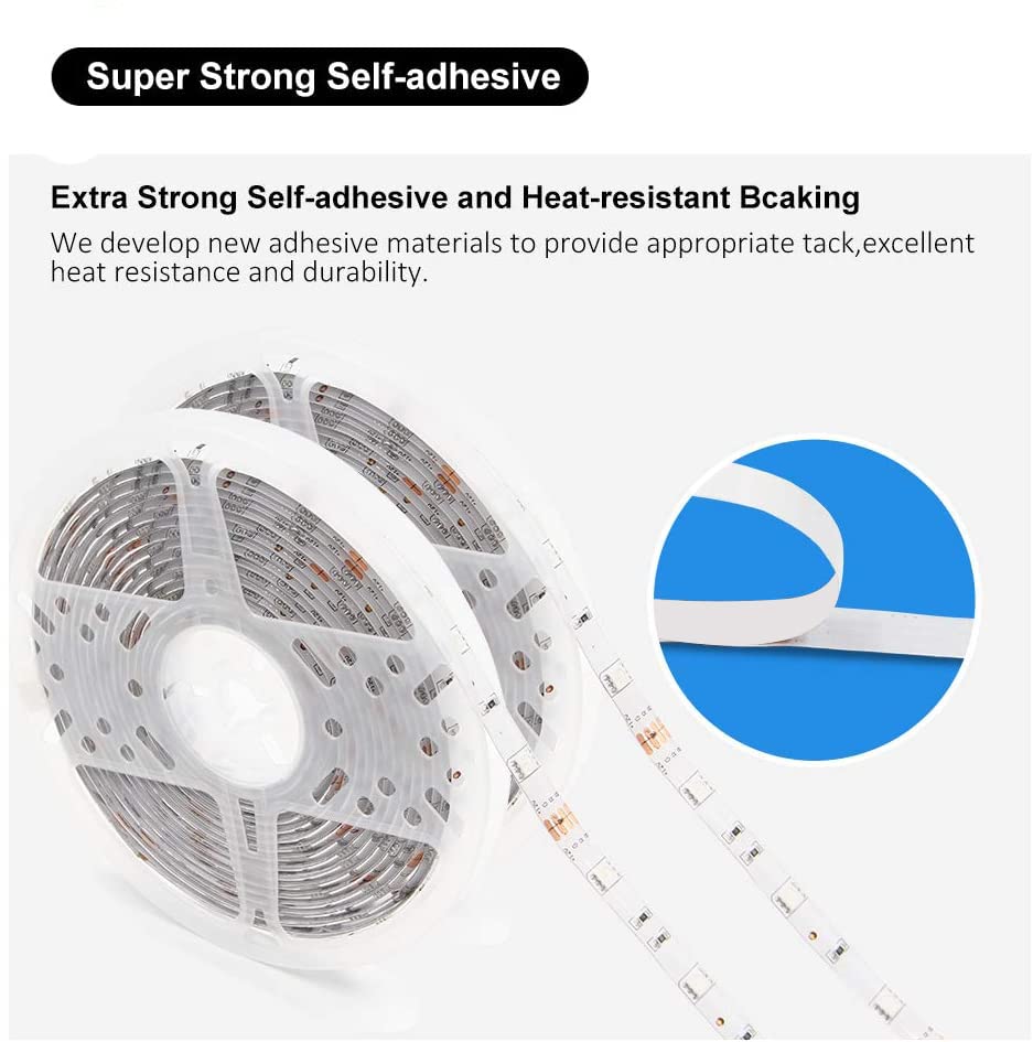 DAYBETTER Waterproof LED Strip Lights Kit, Color Changing 300 LEDs, 32.8ft, Remote, Power Supply - Indoor/Outdoor