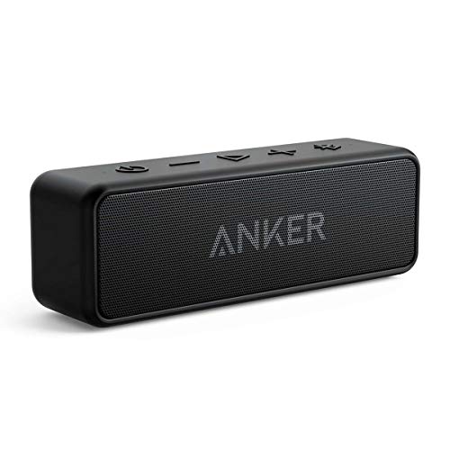 Anker Soundcore 2 Portable Speaker: Stereo Sound, Bluetooth 5, Bassup, IPX7 Waterproof - 24-Hour Playtime - Wireless Stereo Pairing