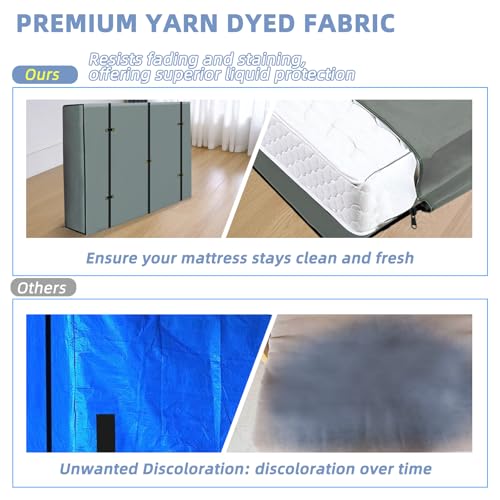 Heavy Duty Twin Size Mattress Bag for Moving & Storage, Reusable & Easy Carrier