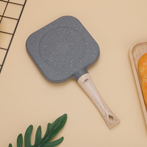 Nonstick Omelette Sectional Skillet Grill Pan with Egg Poacher - Breakfast Frying Pan for Perfect Omelettes - Grey