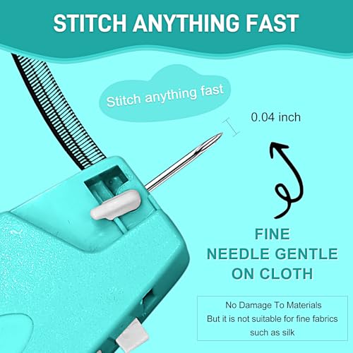 Stitch Gun for Quick Clothing Fixes, Sewing Kit with Fasteners & Needles