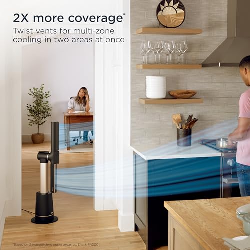 Shark TurboBlade Tower Fan: Customizable, 180° Oscillation, 10 Speeds