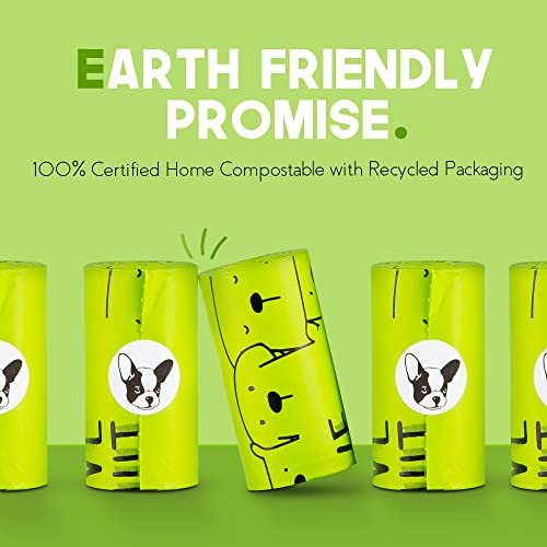 EcoPaws Plant-Based Compostable Dog Poop Bags - 10% Charity - 120 Bags