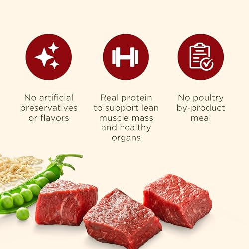 Rachael Ray Nutrish Dry Dog Food - Beef, Pea & Brown Rice Blend for Adult Dogs - 40lb Bag