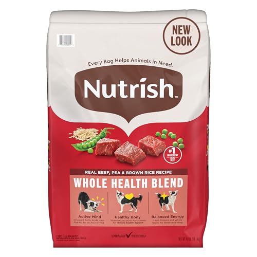 Rachael Ray Nutrish Dry Dog Food - Beef, Pea & Brown Rice Blend for Adult Dogs - 40lb Bag