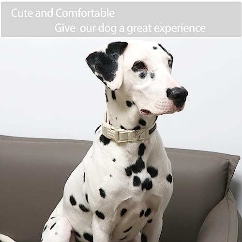 ARING PET Soft Cotton Dog Collar for Small to Large Dogs - Lightweight & Comfortable with Quick Release Buckle