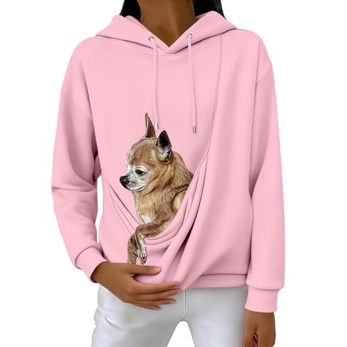 Sports Leisure Hoodie for Men & Women with Cat/Dog Bag
