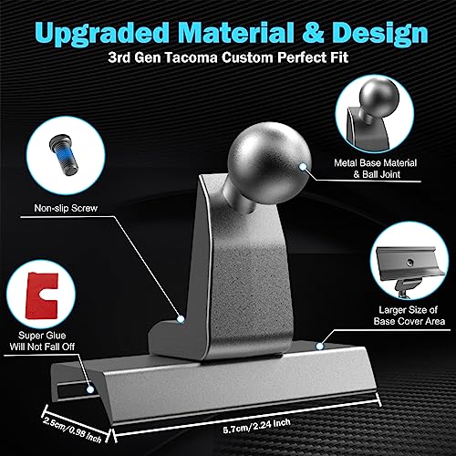 Toyota Tacoma Car Phone Holder 3rd Gen Dashboard Clip - Adjustable Stand & Mount for Smartphones