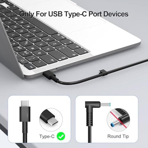 SCOVEE 65W USB C Power Adapter for Dell Latitude Laptops