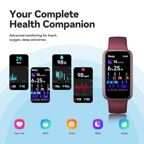 PL Fitness Trackers Smart Watch 1.47" Color Screen Heart Rate Sleep Monitor Pedometer Step Counter 100+ Sport Modes Waterproof Activity Tracker Women Men