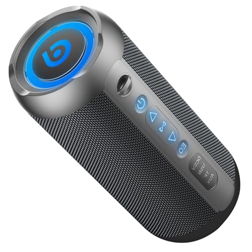 Taopodo Portable Bluetooth Speaker: Stereo Sound, TWS Pairing, Outdoor Speaker for Home & Hiking